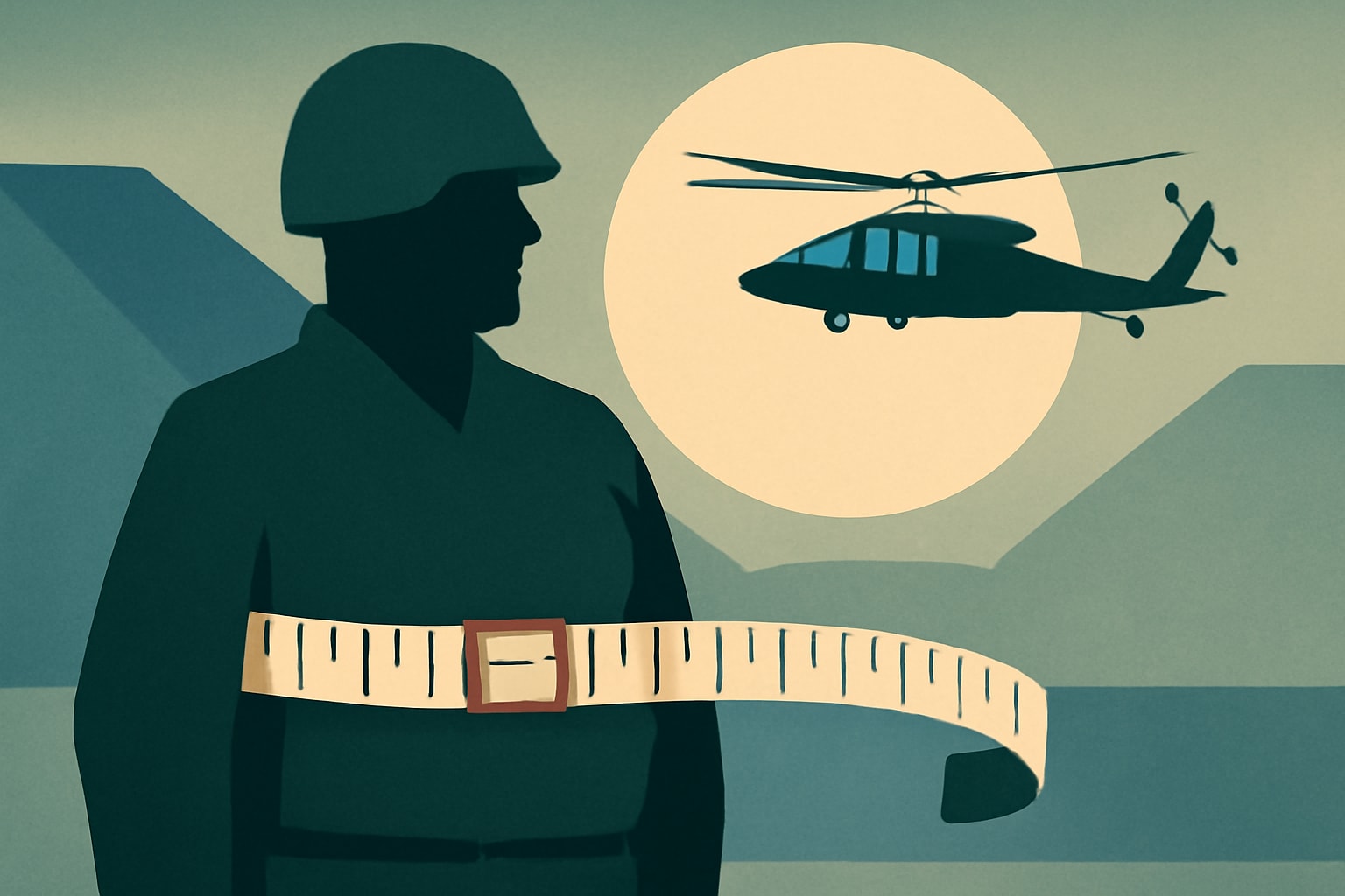 Editorial illustration for: Army Updates Body Composition Standards with New Waist-to-Height Ratio