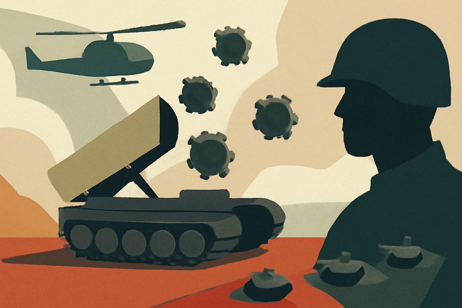 Editorial illustration for: US Army Tests Autonomous Mass Mine Laying Technology