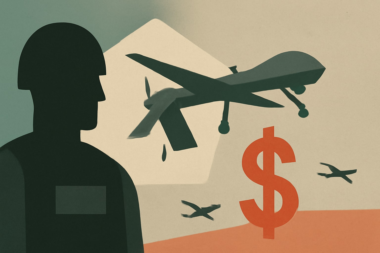 Editorial illustration for: Pentagon Seeks Affordable Drones to Replace MQ-9 Missions