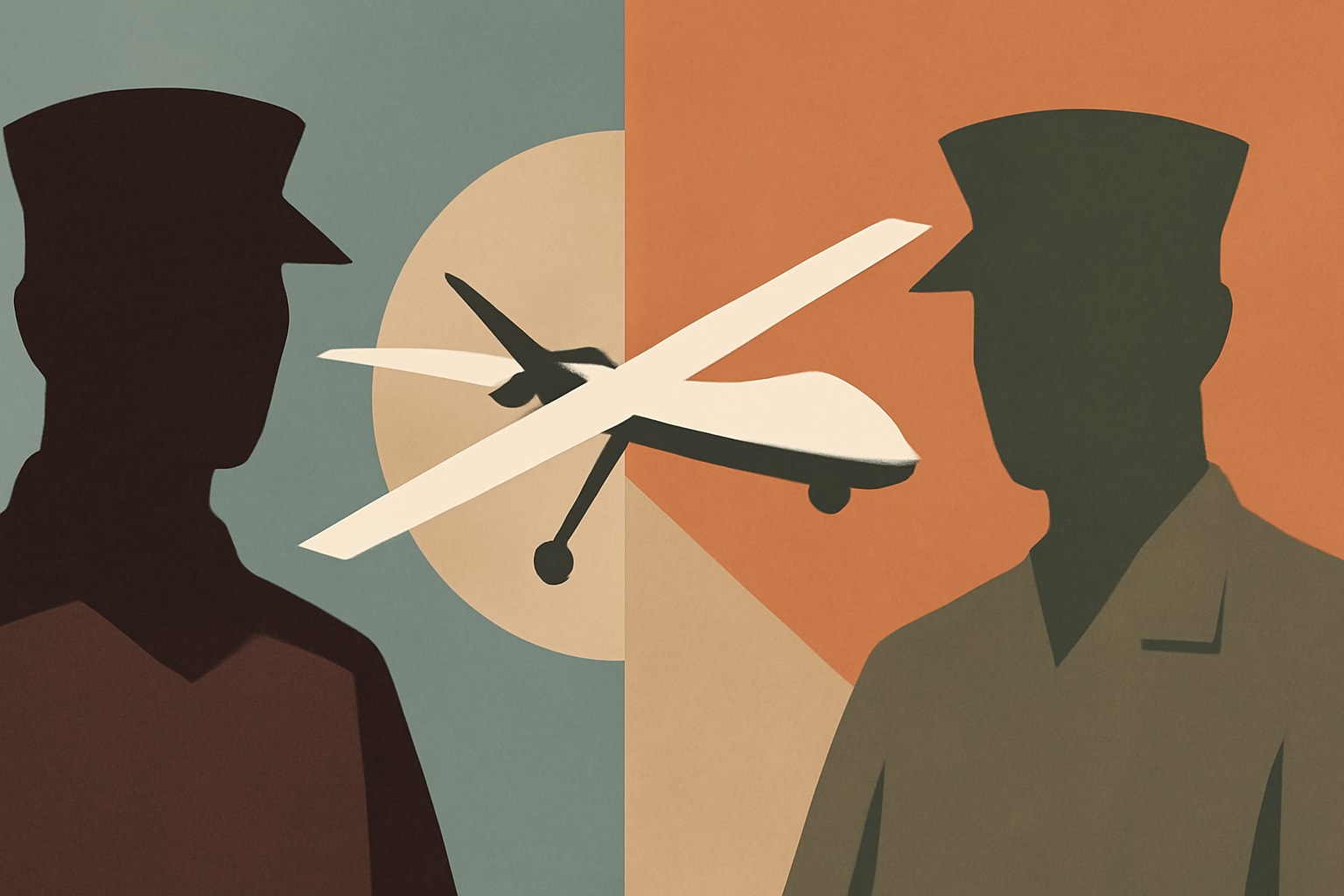 Editorial illustration for: Marines Open New Units on East and West Coast for Drone Warfare