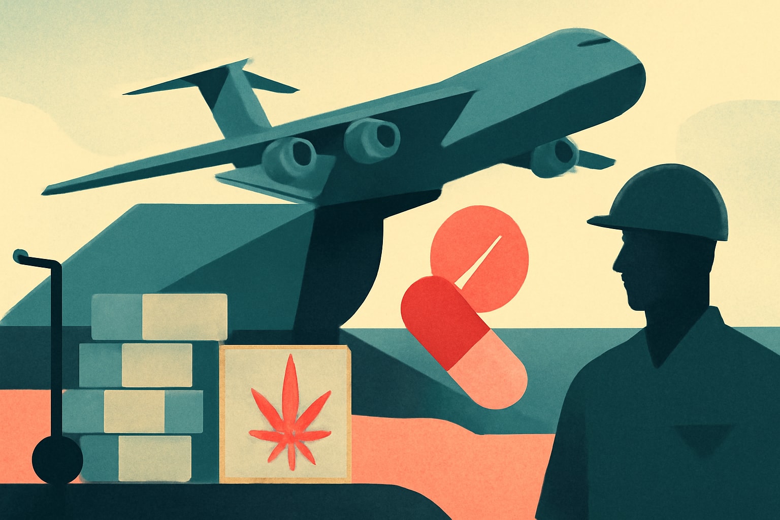 Editorial illustration for: Air Force’s C-5M Super Galaxy Aids in $5 Billion Drug Removal Operation