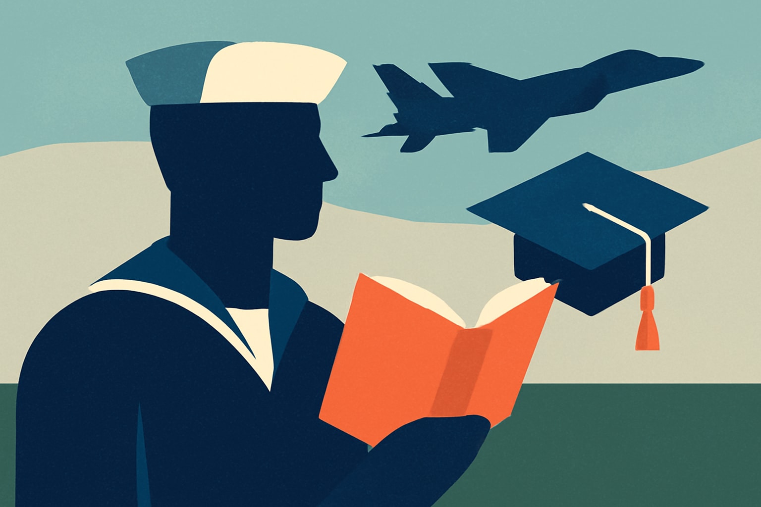 Editorial illustration for: Essential Navy Education Benefits Every Sailor Should Know