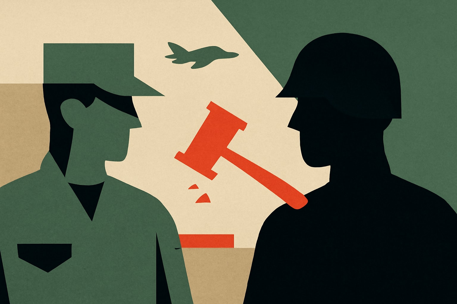 Editorial illustration for: Military Members May Soon Be Able to Sue for Assault by Fellow Troops