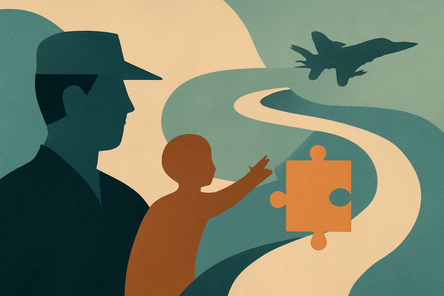 Editorial illustration for: Navigating Autism Care: Resources for Military Families