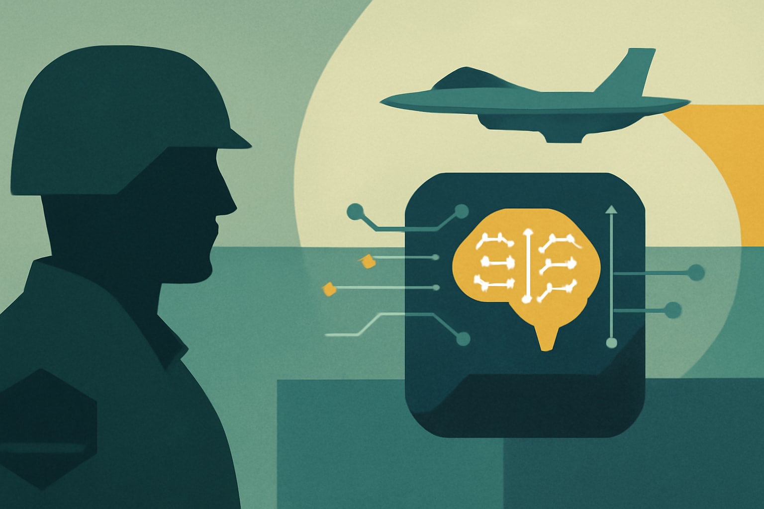 Editorial illustration for: AI-Powered Platforms Enhance Mission Readiness in Defense