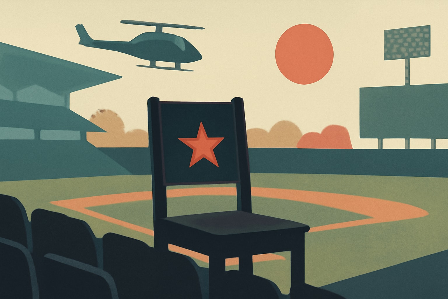 Editorial illustration for: Chair of Honor Unveiled at Indianapolis Ballpark to Honor Lost Soldiers