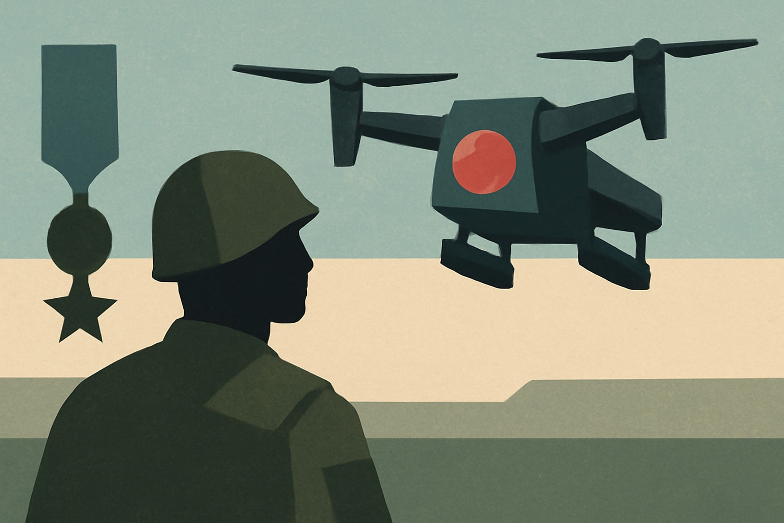 Editorial illustration for: DARPA's Heavy-Lift Drone Competition Scheduled for August 2026