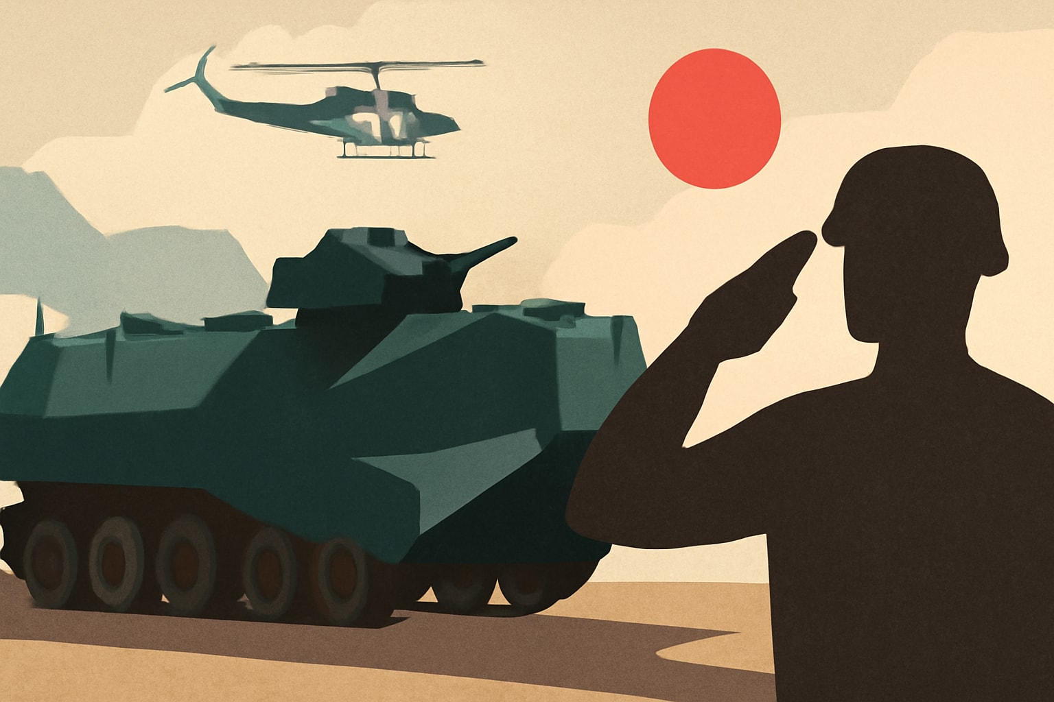 Editorial illustration for: Marine Corps Conducts Final Field Exercise with Last AAVs