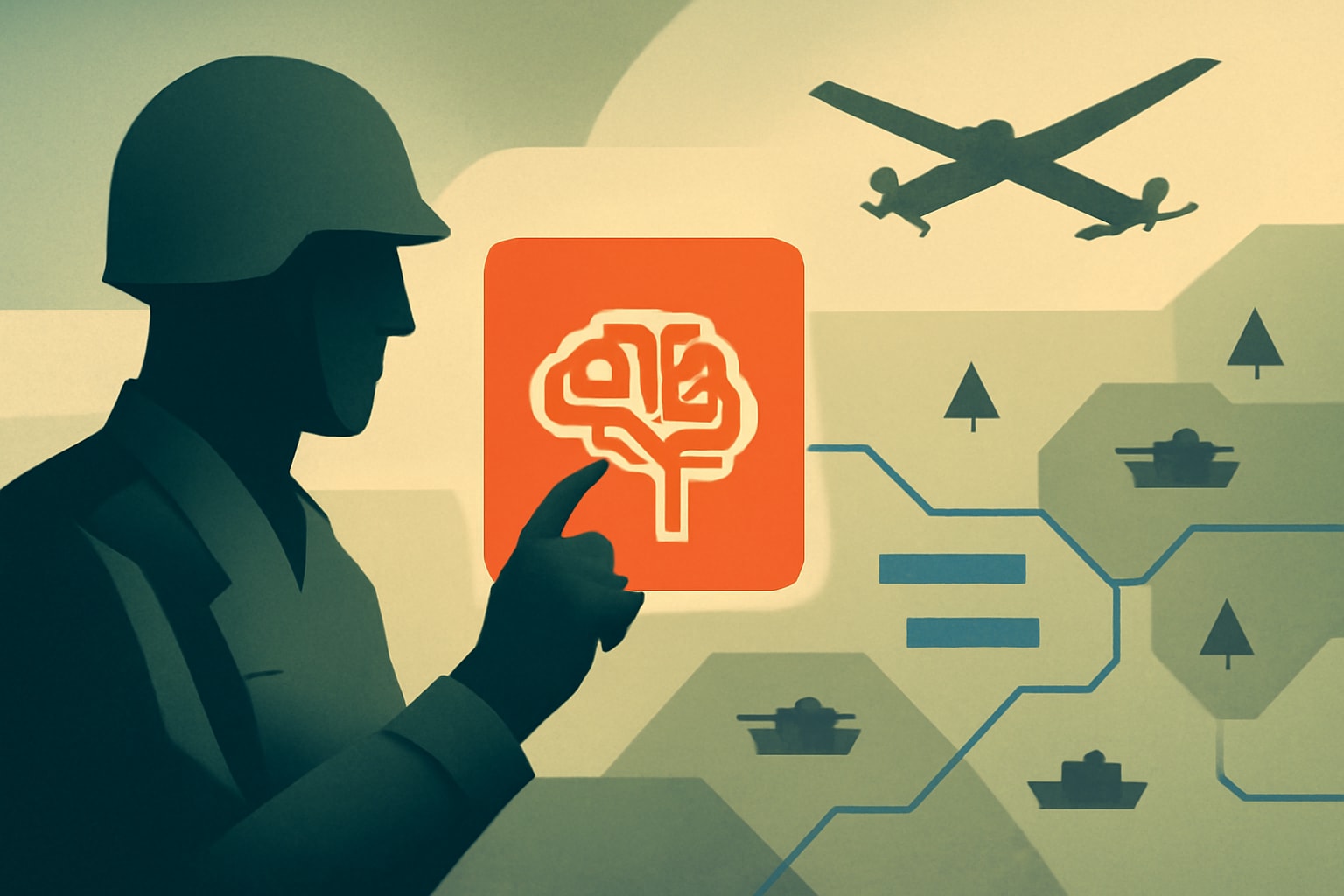 Editorial illustration for: AI in Battlefield Intelligence: Enhancing Decision-Making Speed