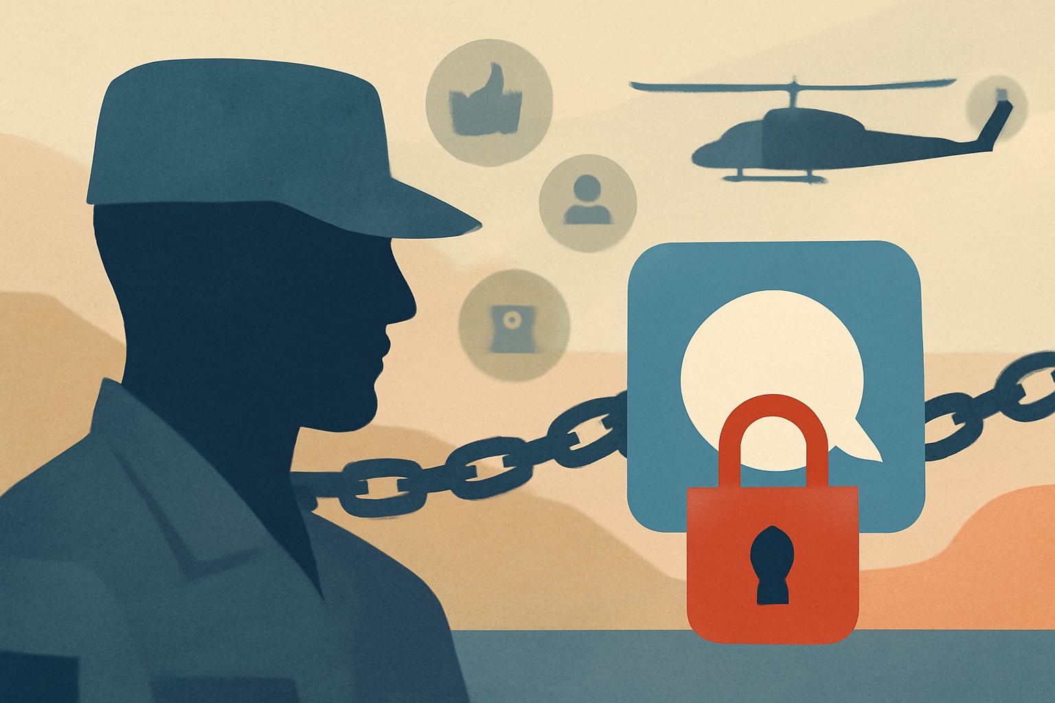 Editorial illustration for: Army Directive Centralizes and Restricts Social Media Accounts