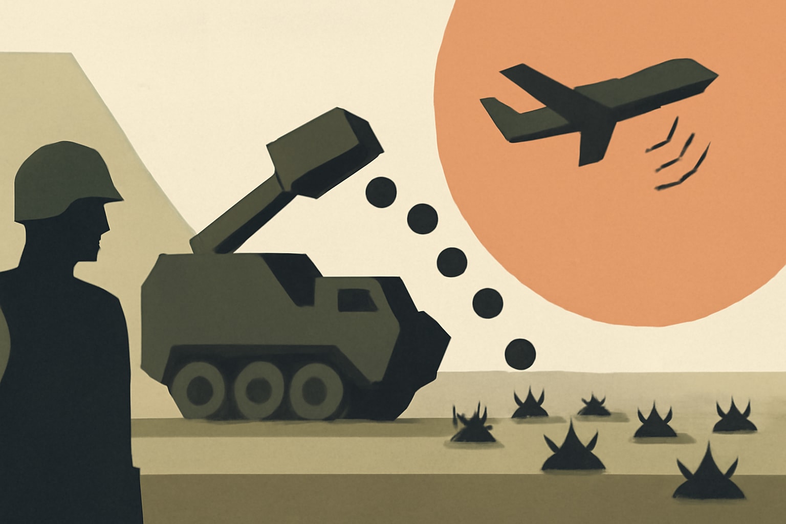 Editorial illustration for: US Army Tests Autonomous Mass Mine-Laying Technology