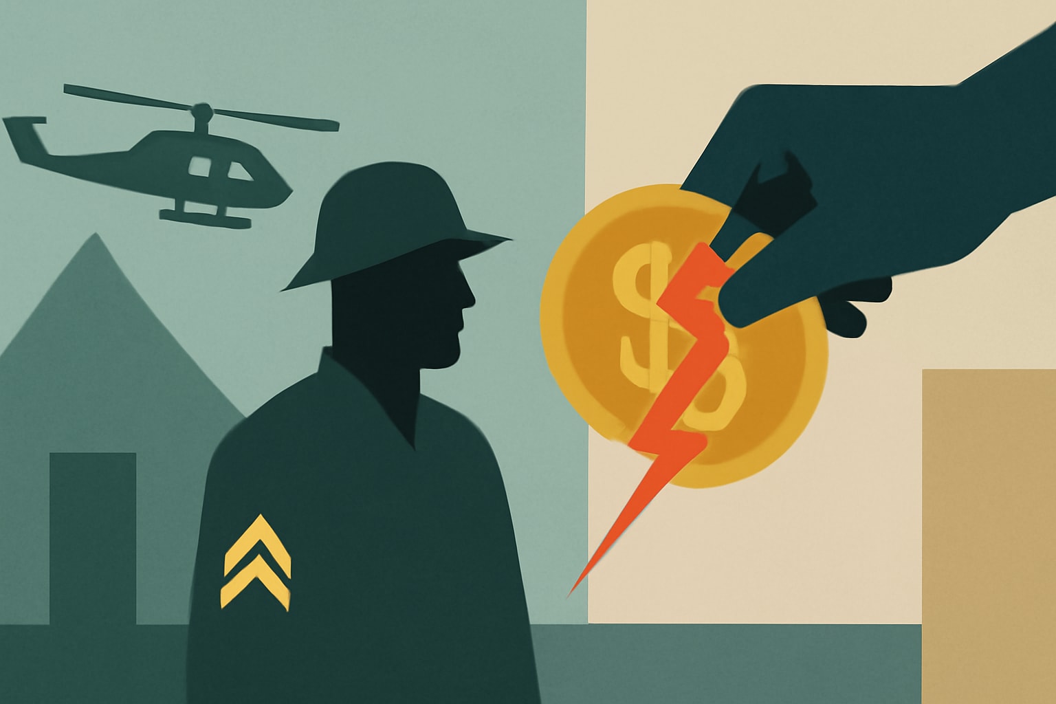 Editorial illustration for: DAV Chapter Donation Dispute Highlights Financial Authority Issues