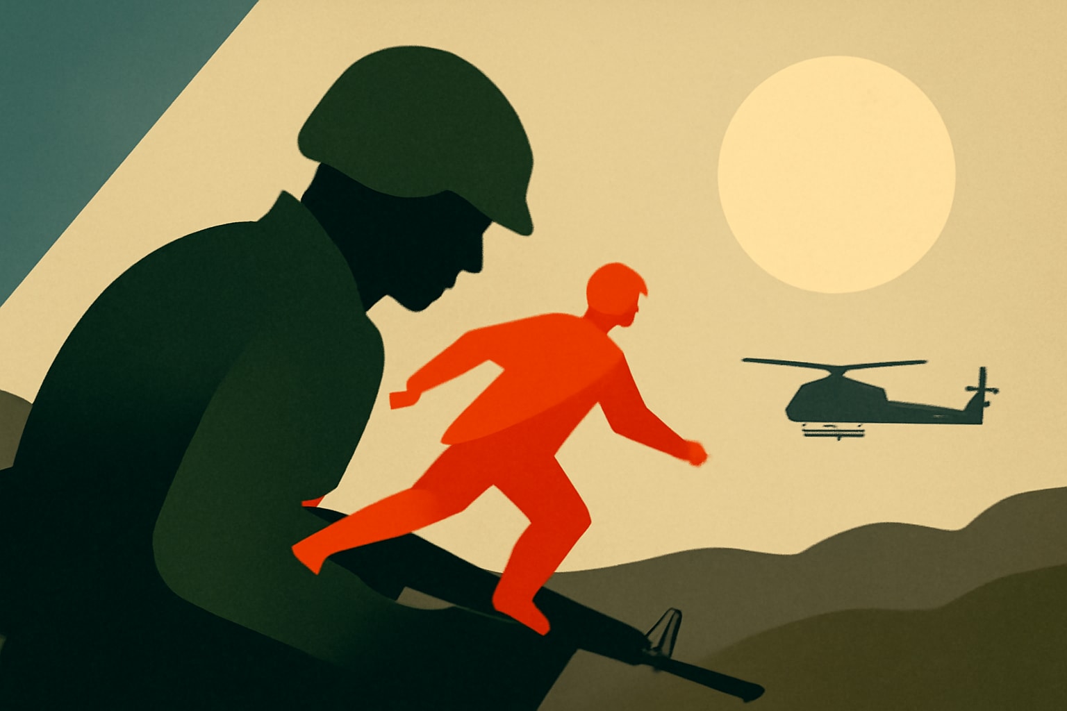 Editorial illustration for: Leonard Alvarado: A Soldier's Sacrifice That Changed the Course of Battle