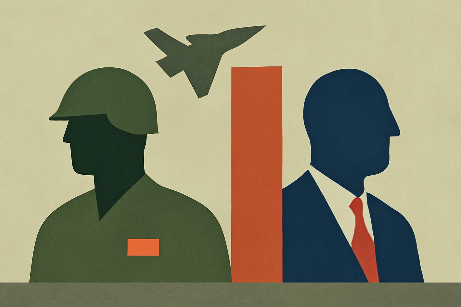 Editorial illustration for: Lindsey Graham's Death Highlights Double Standards Between Military and Congress