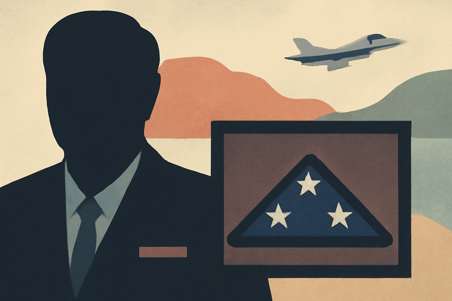 Editorial illustration for: Senator Lindsey Graham, 33-Year USAF Veteran, Dies at 71