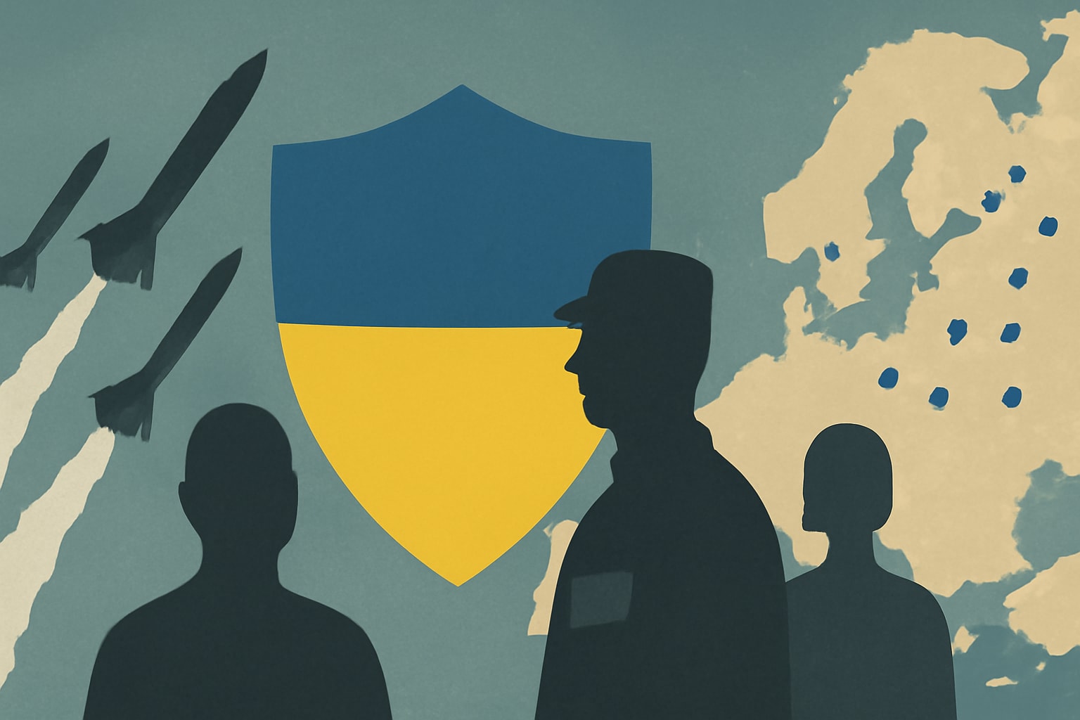 Editorial illustration for: Ukraine and Nine Countries Form Coalition for European Missile Defense