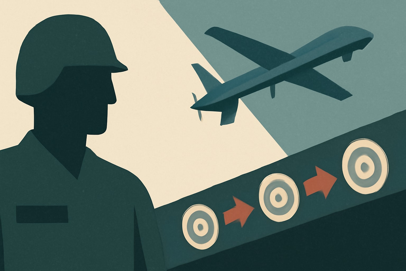 Editorial illustration for: Defense Industry Restructures Procurement to Accelerate Drone Deployment