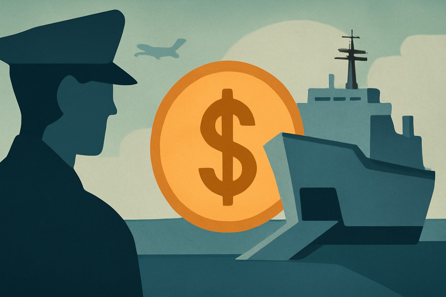 Editorial illustration for: Navy Awards TOTE $2.2 Billion to Manage Medium Landing Ships Project