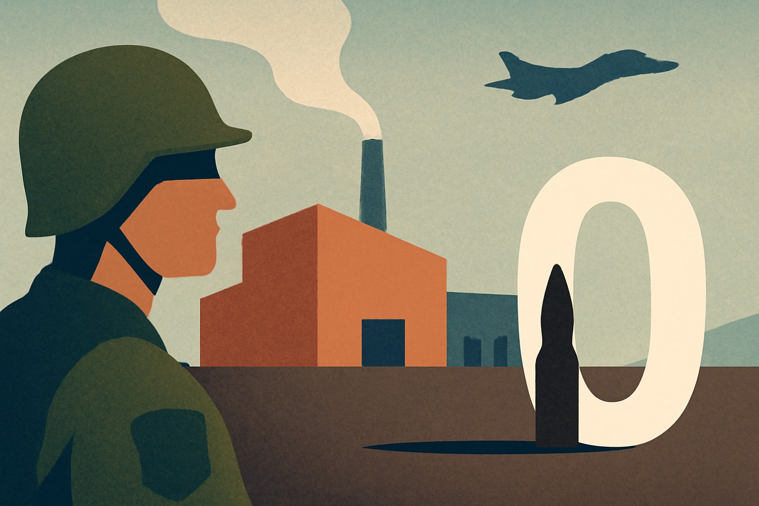 Editorial illustration for: Texas Ammunition Factory Costs $500 Million but Produces Zero Shells