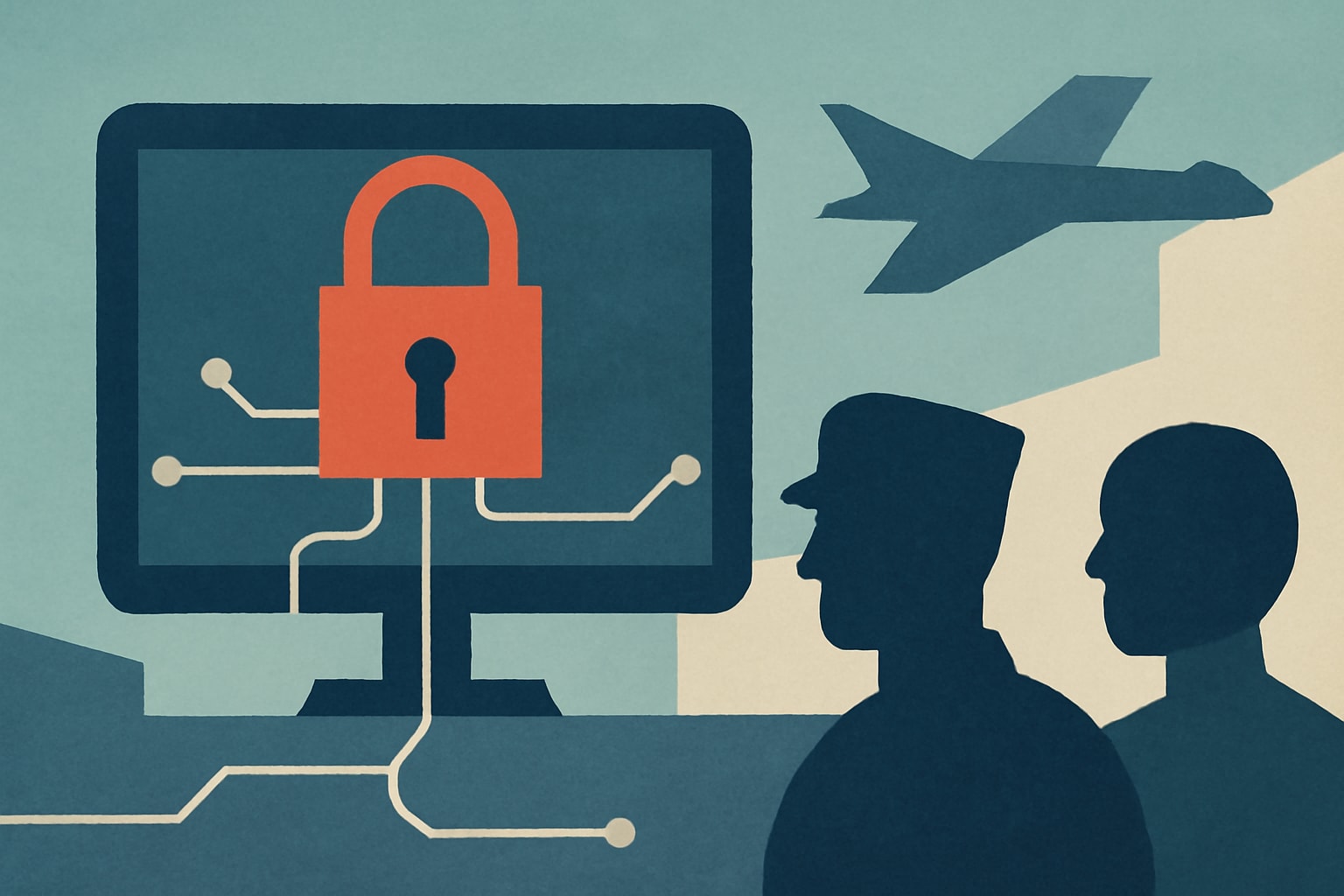 Editorial illustration for: Air Force Network Lockouts Disrupt Operations for Troops and Civilians
