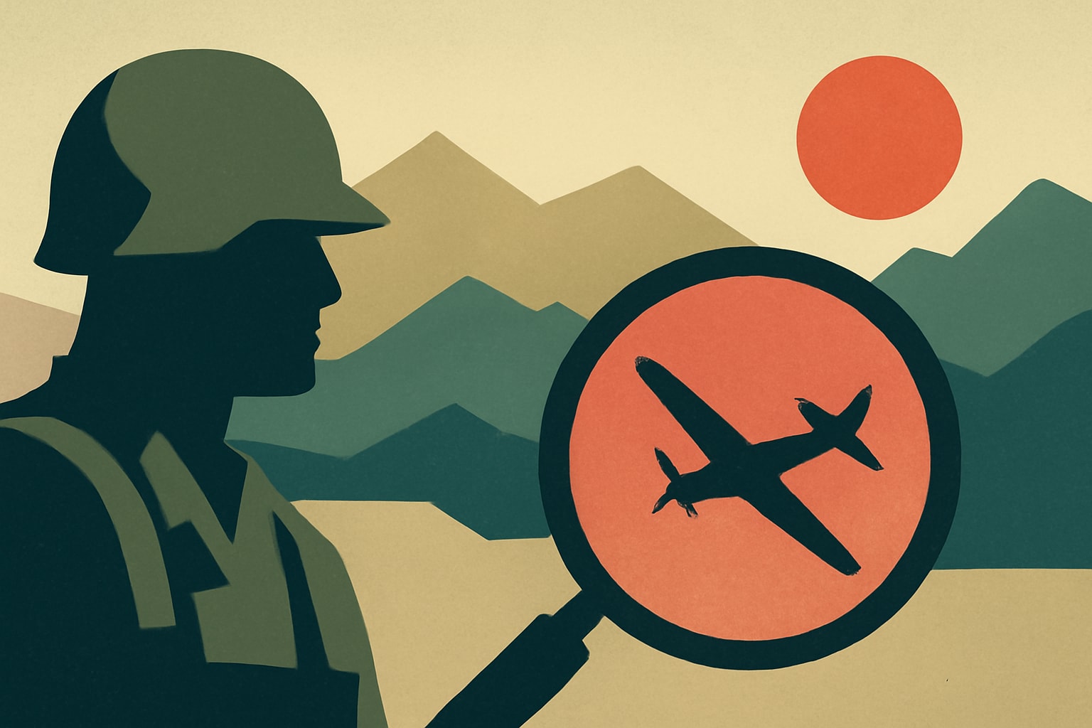 Editorial illustration for: US Recovery Teams Renew Search for MIAs in China Amid Budget Cuts