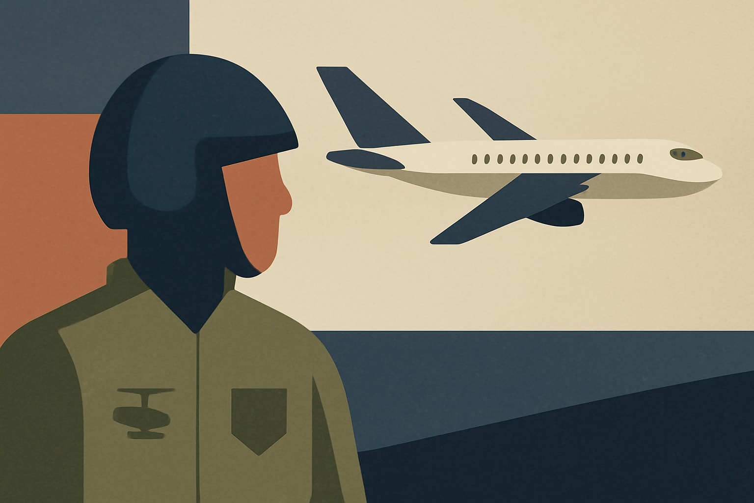 Editorial illustration for: Army National Guard Pilot Sues United Airlines for Alleged Benefit Failures