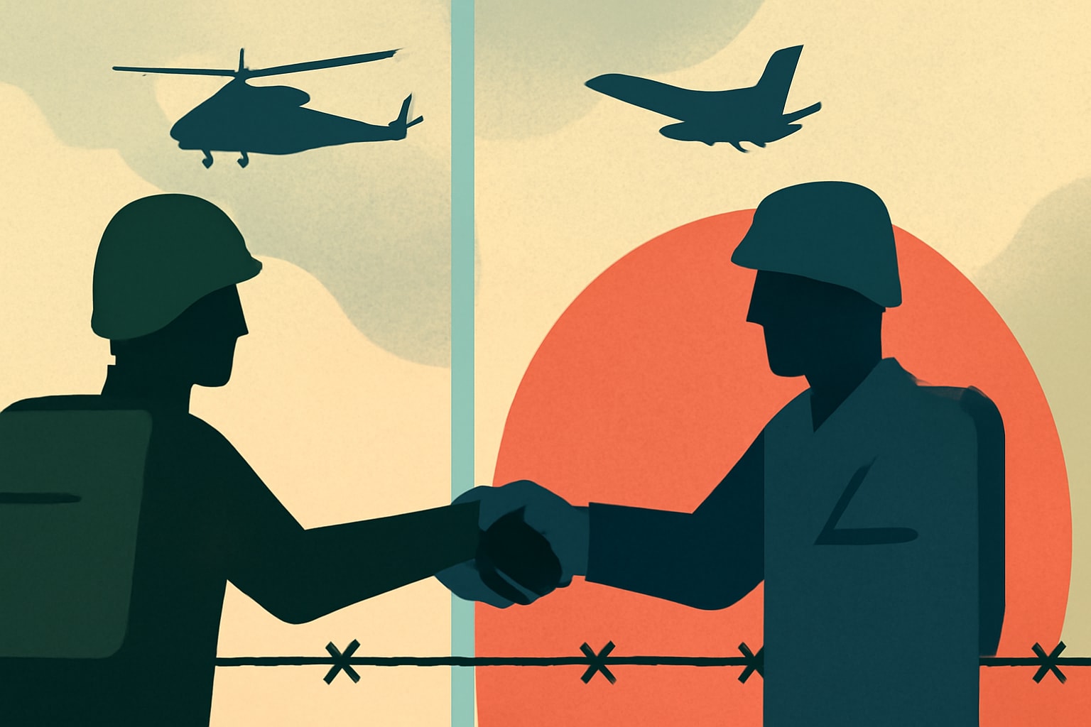 Editorial illustration for: Lebanon and Israel Move Toward Implementing Withdrawal Agreement