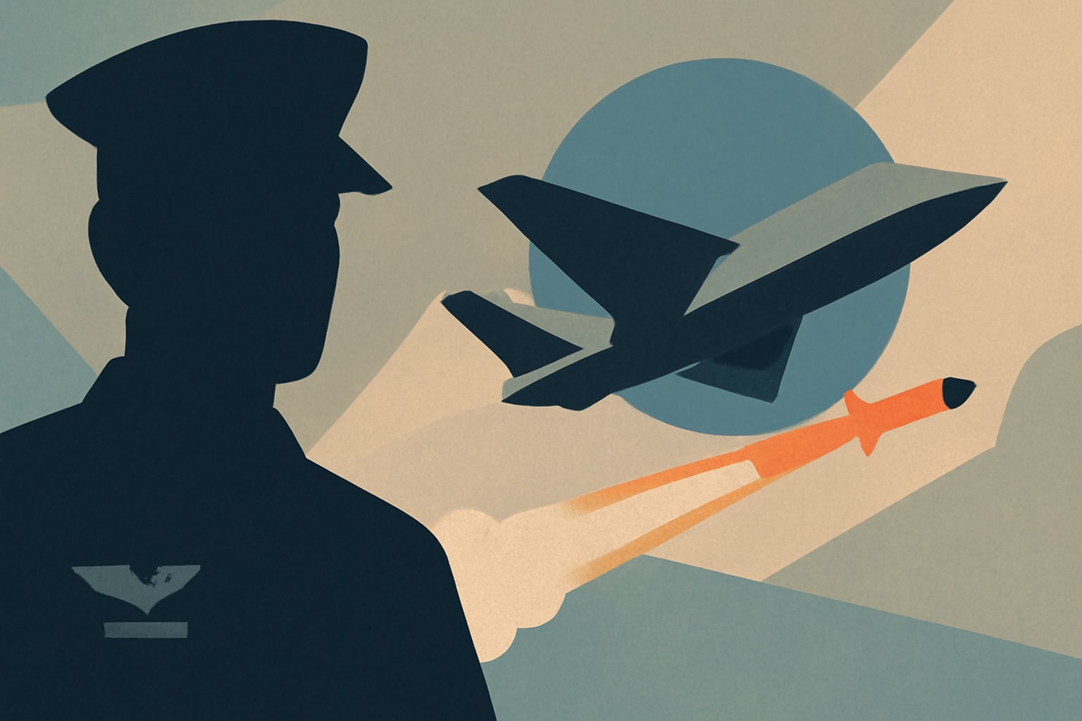 Editorial illustration for: Air Force Achieves Milestone with Live-Firing from Anduril's Robotic Fighter Jet
