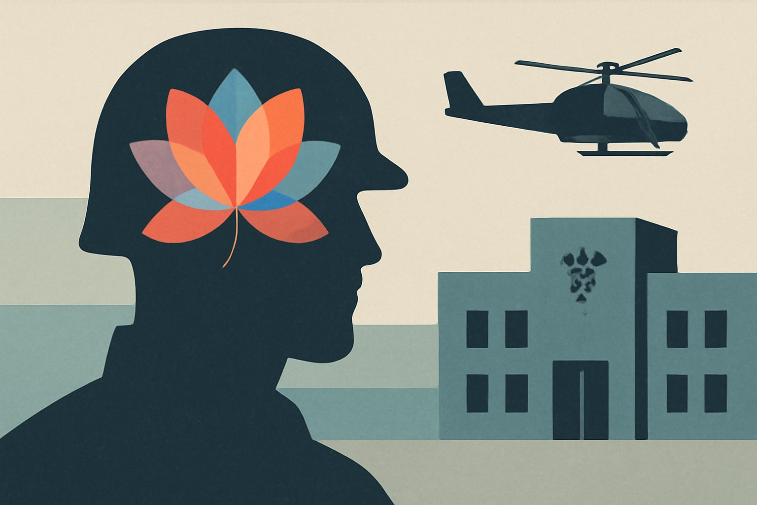 Editorial illustration for: VA and HHS to Increase Research on Psychedelic Therapy for PTSD