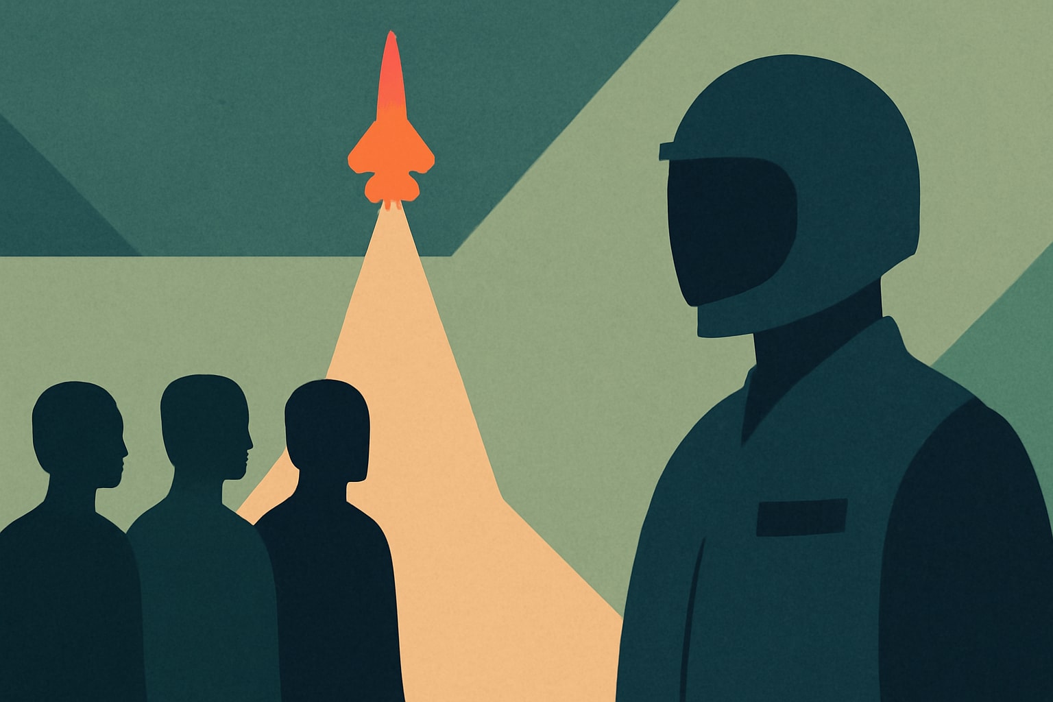 Editorial illustration for: Space Force Aims to Rebuild Civilian Personnel After Cuts