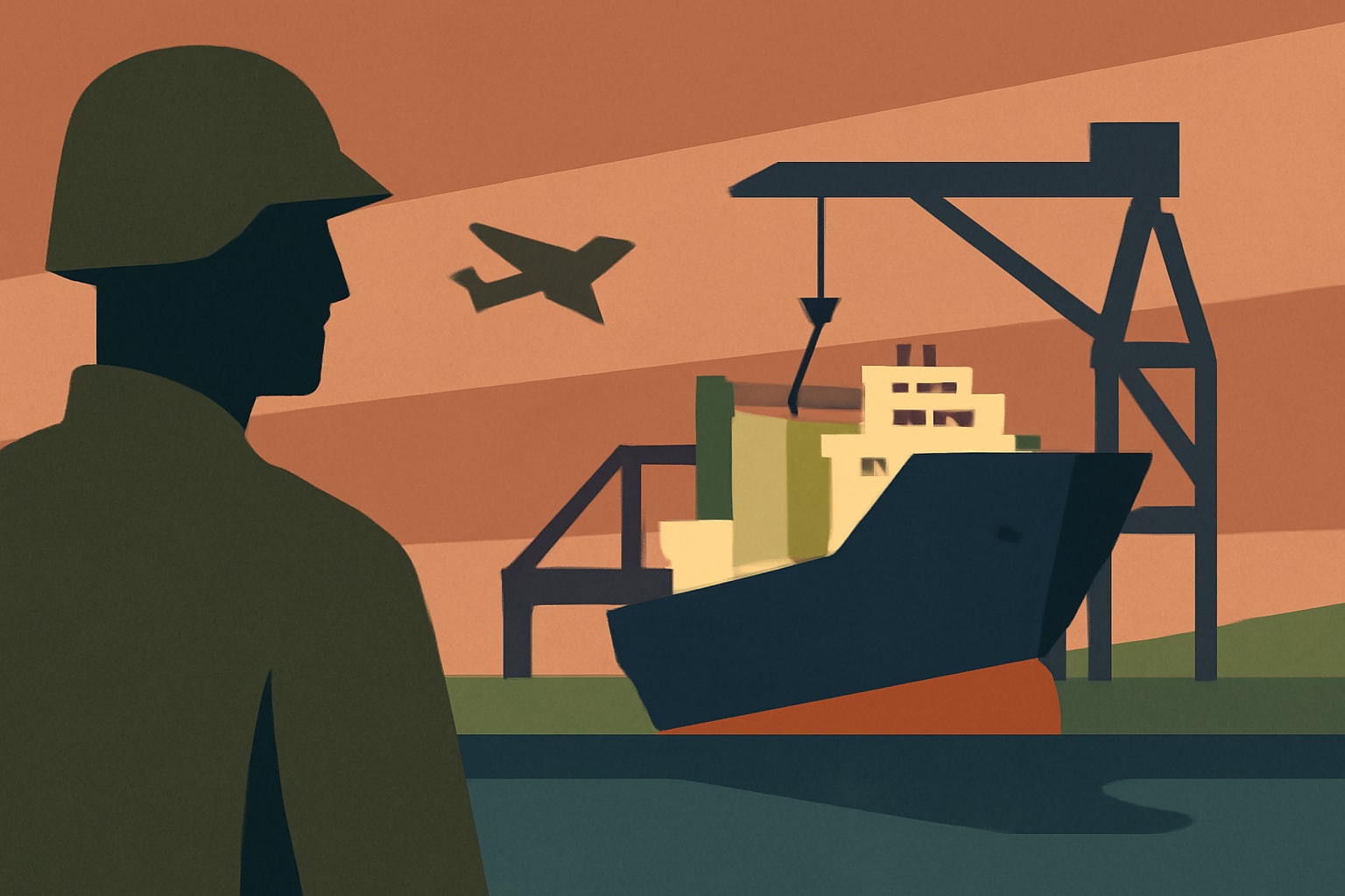 Editorial illustration for: Saronic Chooses Brownsville, Texas, for $3 Billion Port Alpha Shipyard