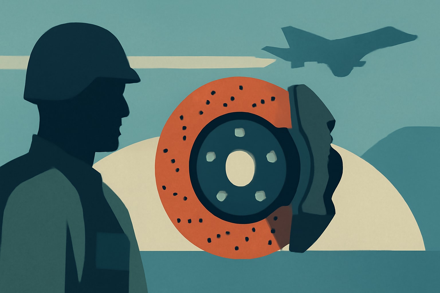 Editorial illustration for: What You Need to Know About Carbon Ceramic Brakes