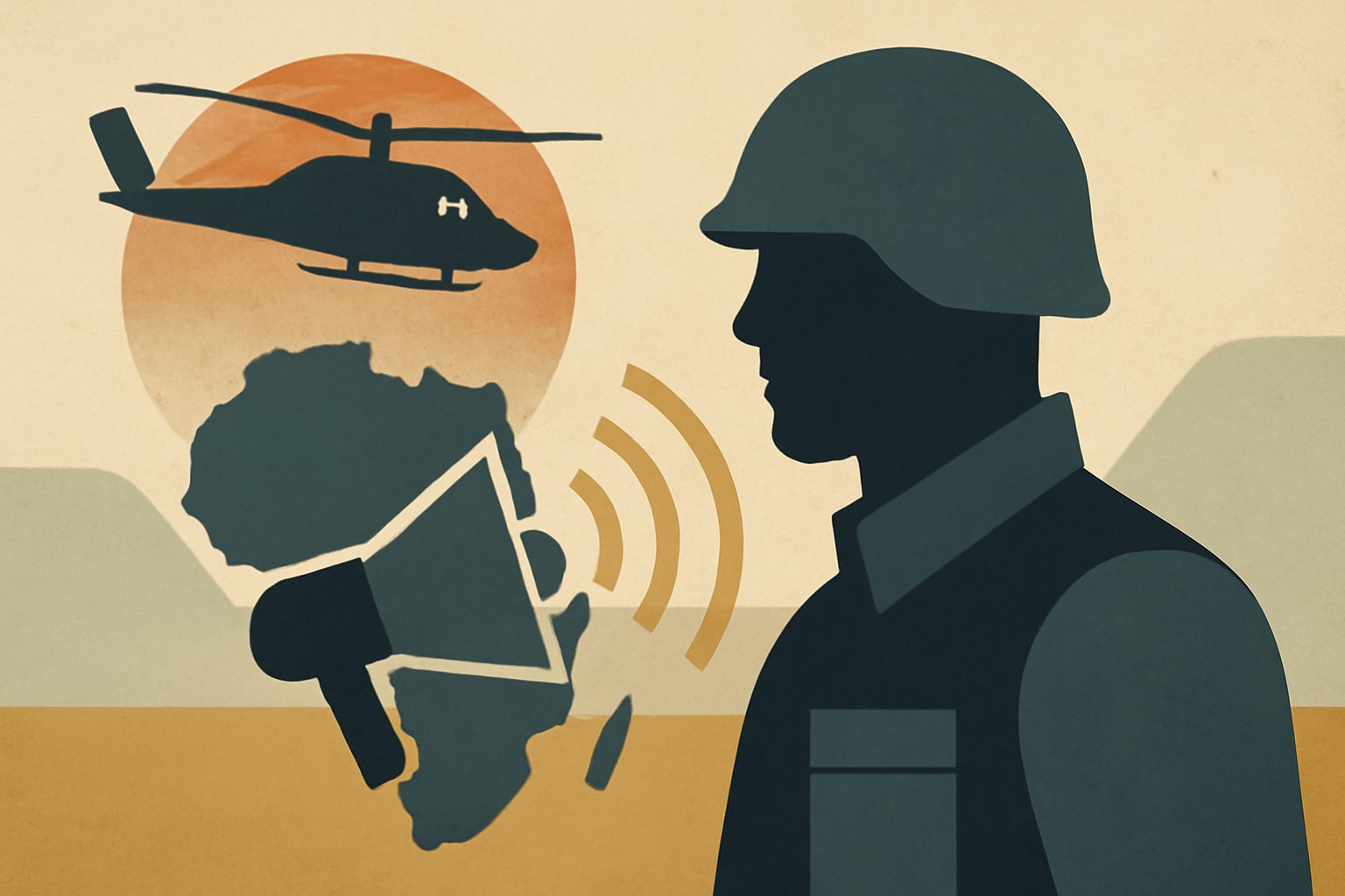 Editorial illustration for: Army Establishes New PSYOP Company Focused on Africa Operations
