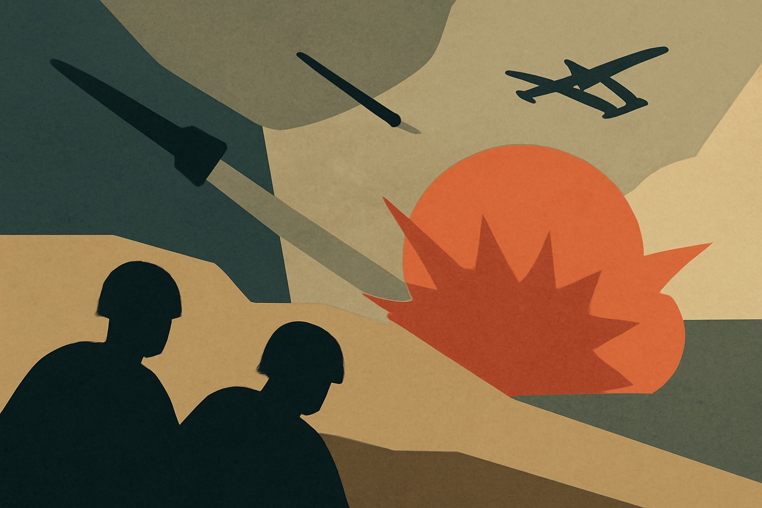 Editorial illustration for: Two US Service Members Killed in Iranian Missile and Drone Attack in Jordan
