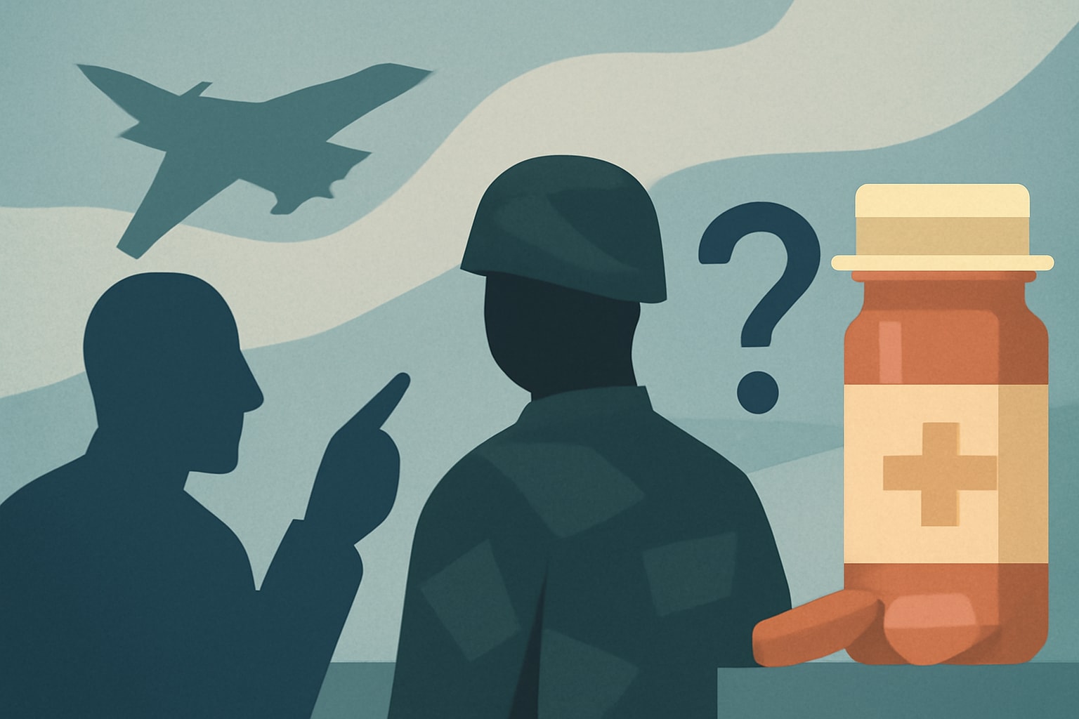 Editorial illustration for: Senators Question Effectiveness of Military Pharmacy Program for Beneficiaries