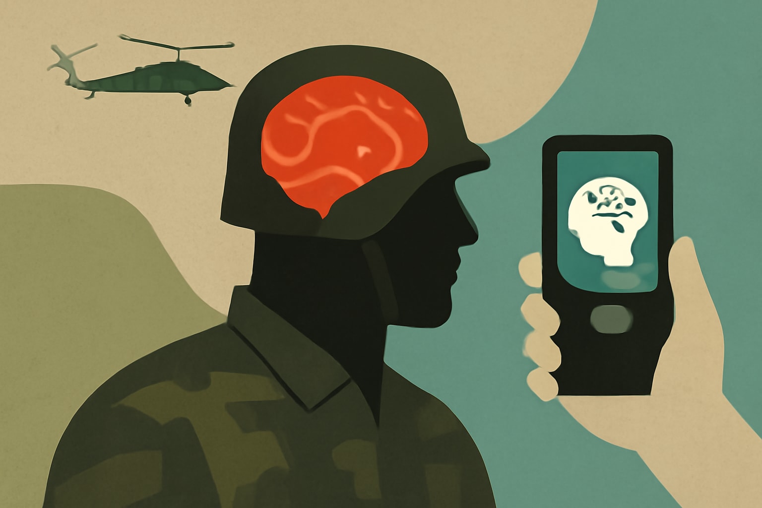Editorial illustration for: Army Introduces Handheld Device for Quick Traumatic Brain Injury Detection