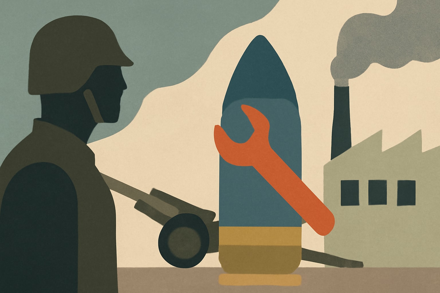 Editorial illustration for: Manufacturing Issues Delay U.S. Army's 155-mm Howitzer Shell Production