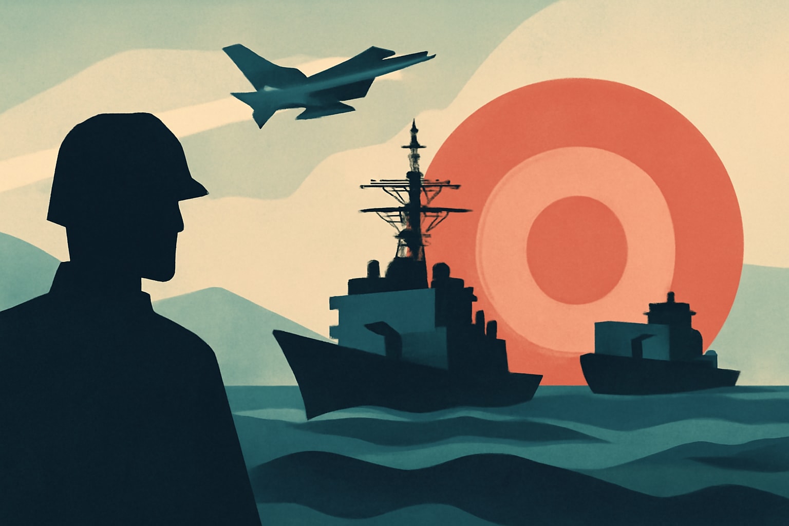 Editorial illustration for: U.S. Military to Enforce Maritime Blockade on Iran Starting Tuesday