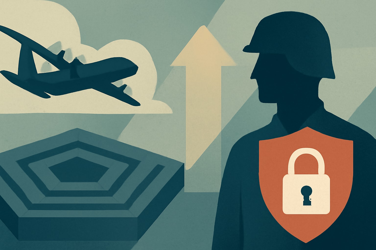 Editorial illustration for: Pentagon Task Force Launches Review of CMMC Requirements