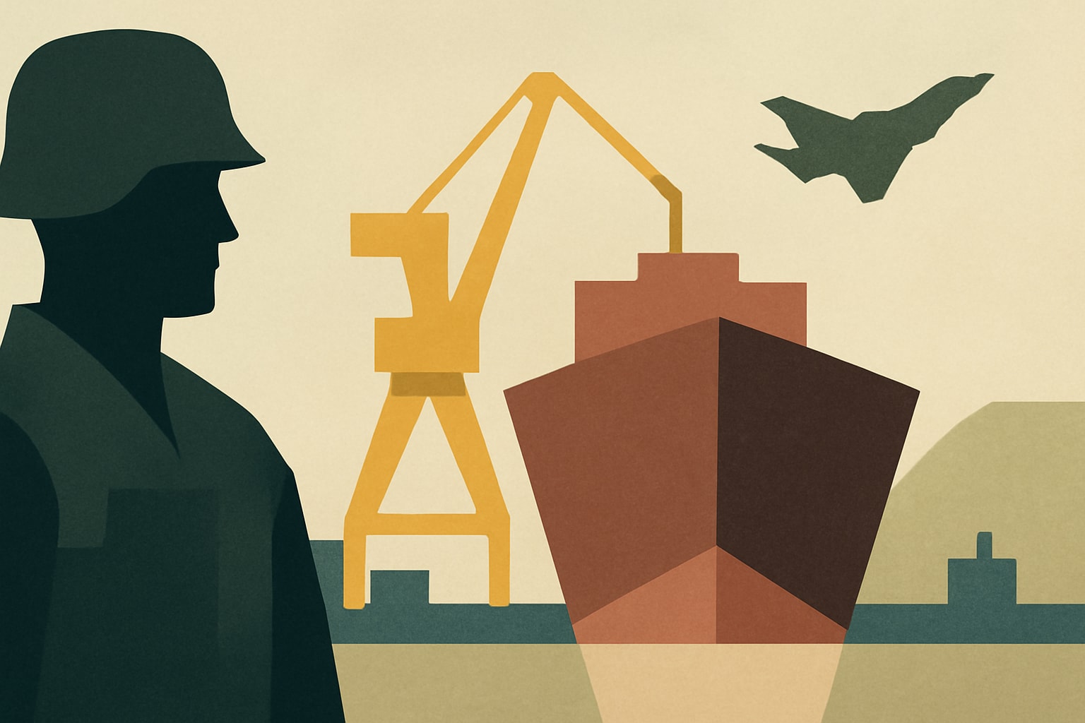 Editorial illustration for: Saronic Chooses Brownsville, Texas, for $3 Billion Port Alpha Shipyard
