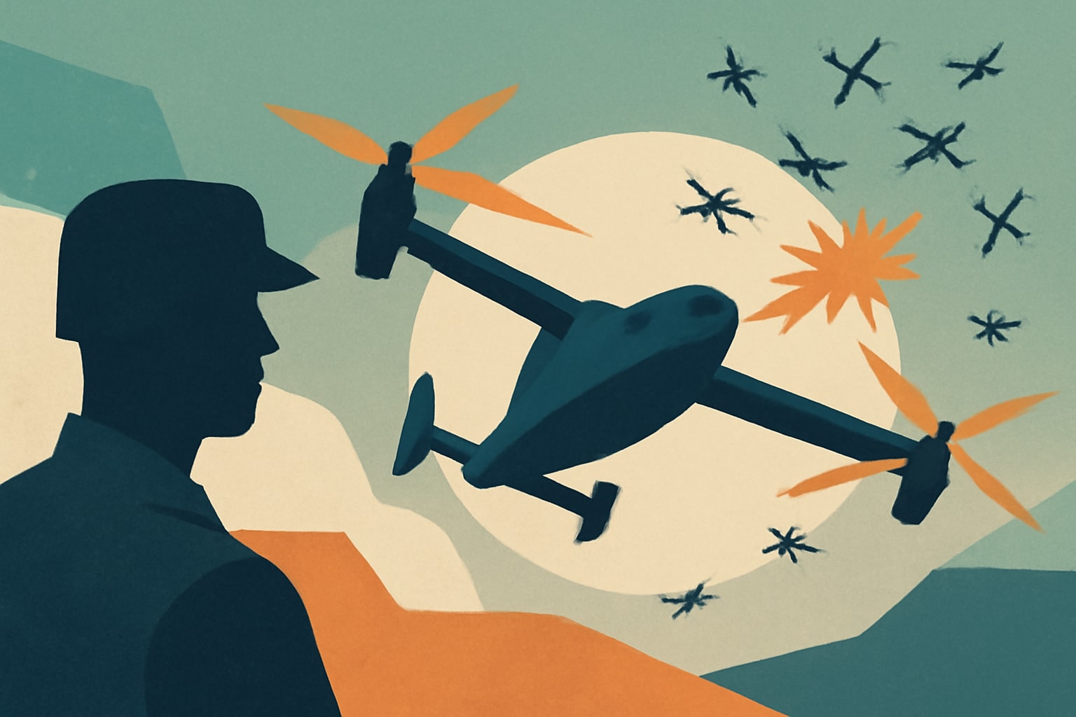 Editorial illustration for: Lockheed Martin’s Morfius X-Rotor Designed to Neutralize 50 Enemy Drones