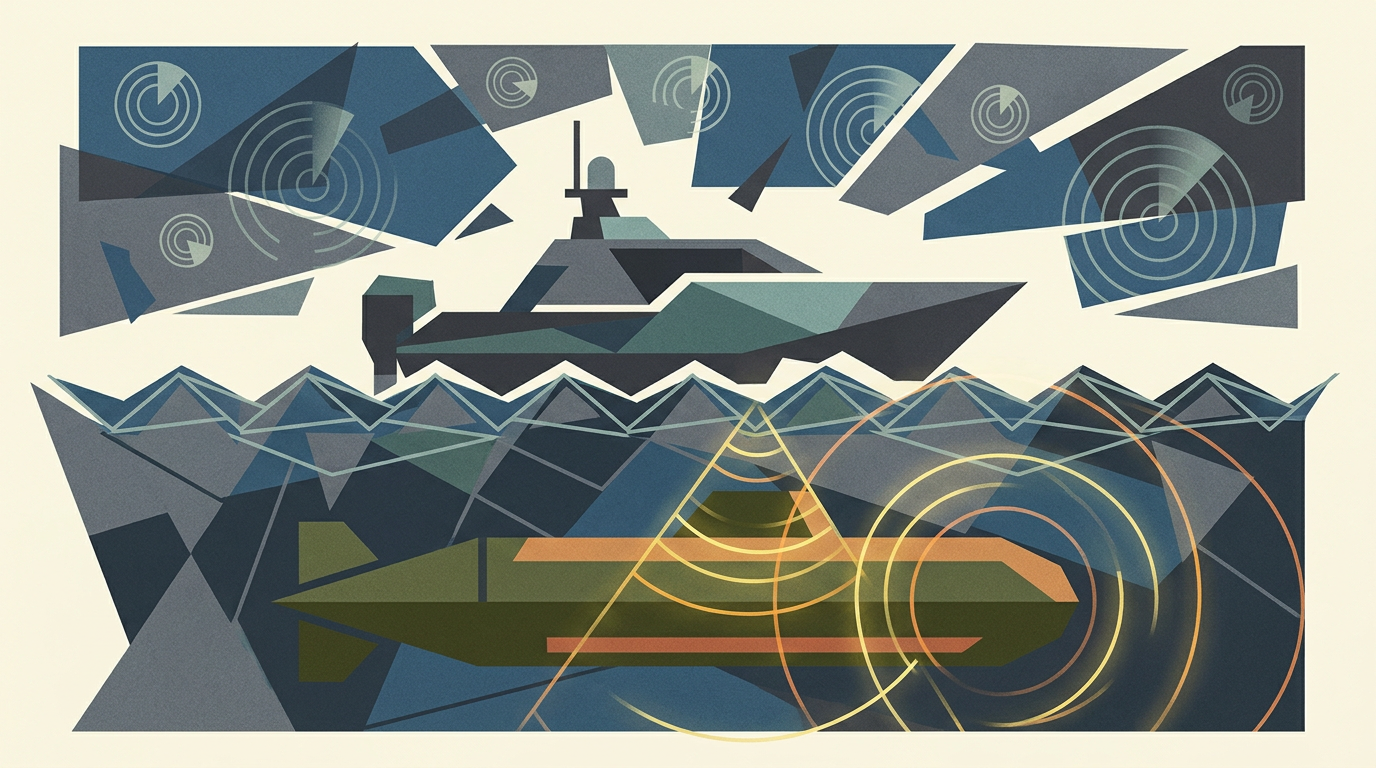 Editorial illustration for: Saildrone Announces New USV Class Aimed at Anti-Submarine Warfare