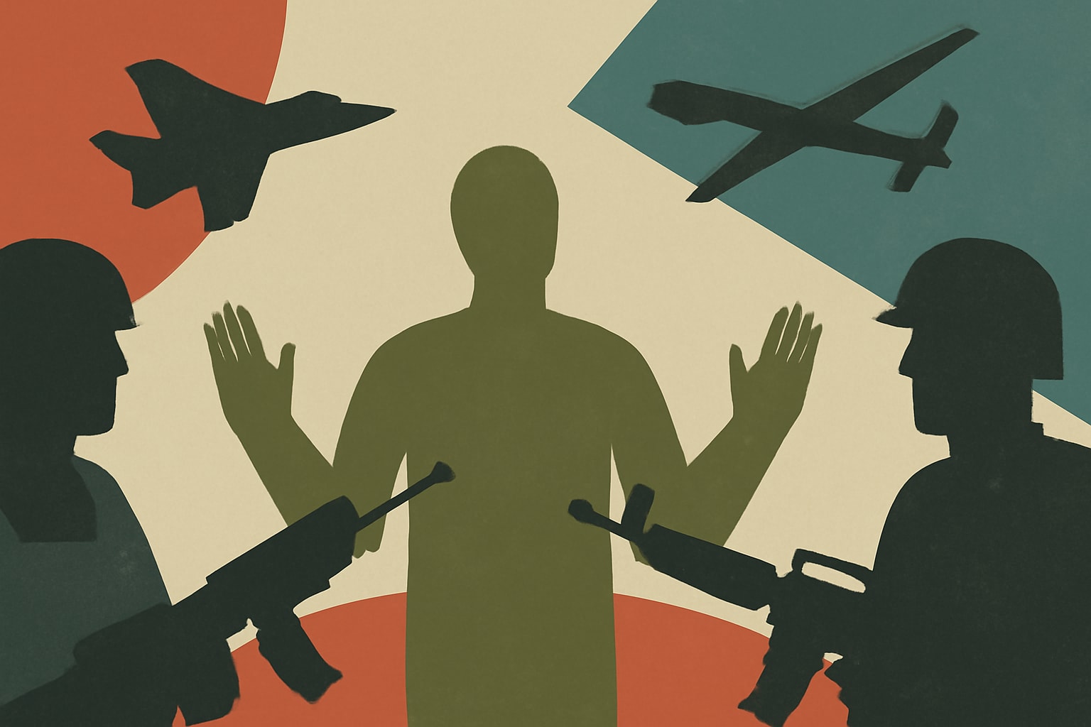 Editorial illustration for: Iran Announces Mediators Stepping In After U.S. Clashes