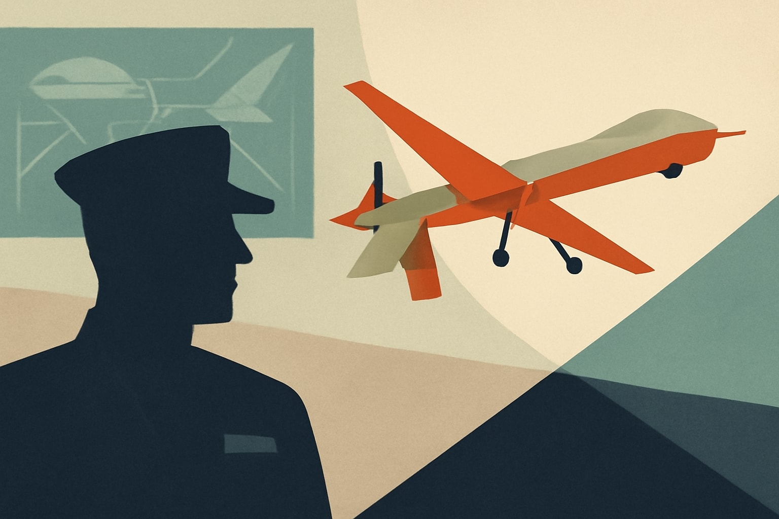 Editorial illustration for: General Atomics Plans New Drone Design for Low-Cost Reaper Replacement