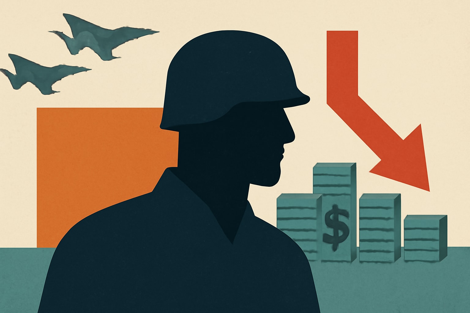 Editorial illustration for: Cost of Iran War Reaches $37.5 Billion as Pentagon Seeks $67.1 Billion More