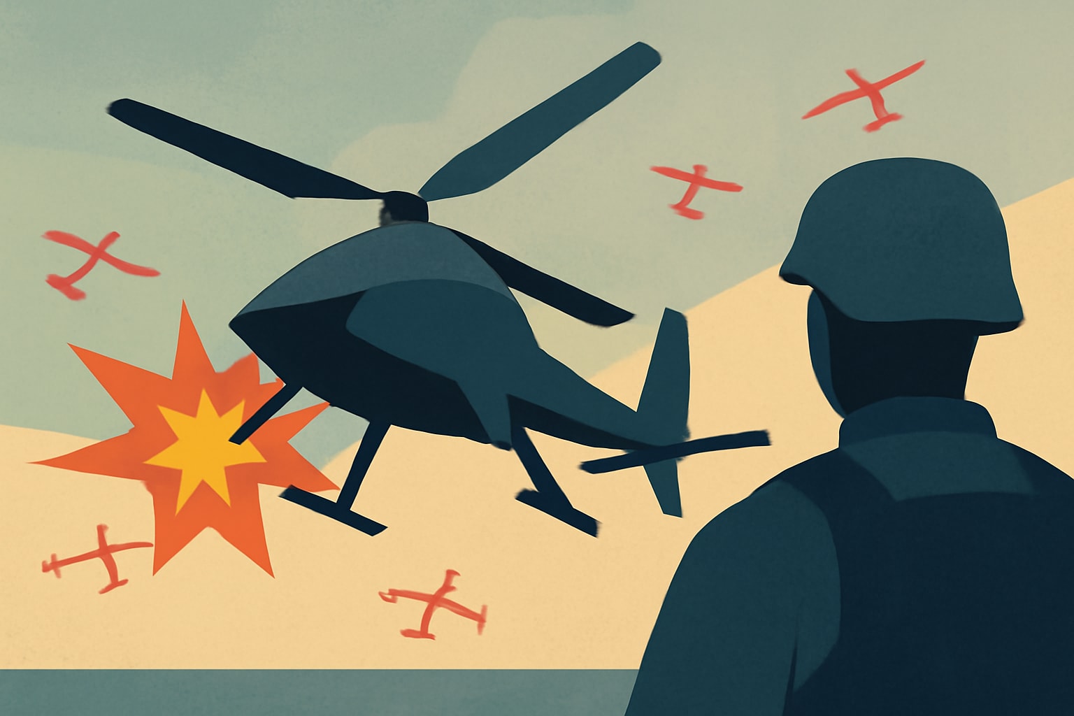 Editorial illustration for: Lockheed Martin Unveils Morfius X-Rotor, Capable of Neutralizing 50 Drones