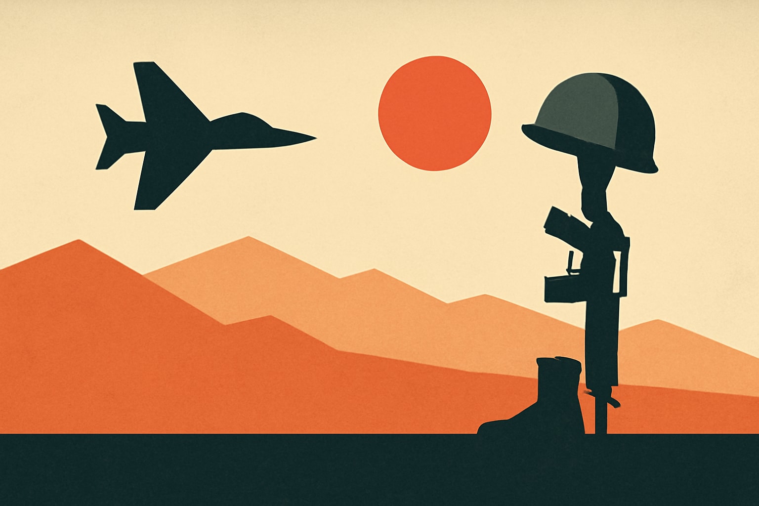Editorial illustration for: Honor the Fallen Service Members of the Iran War