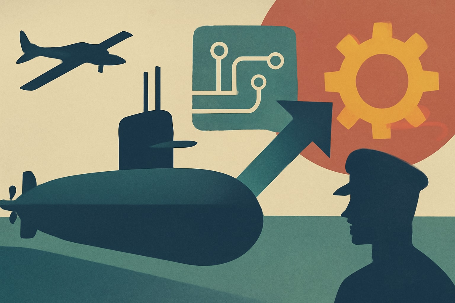 Editorial illustration for: Navy Submarine Production Enhanced by Technology and Acquisition Reforms