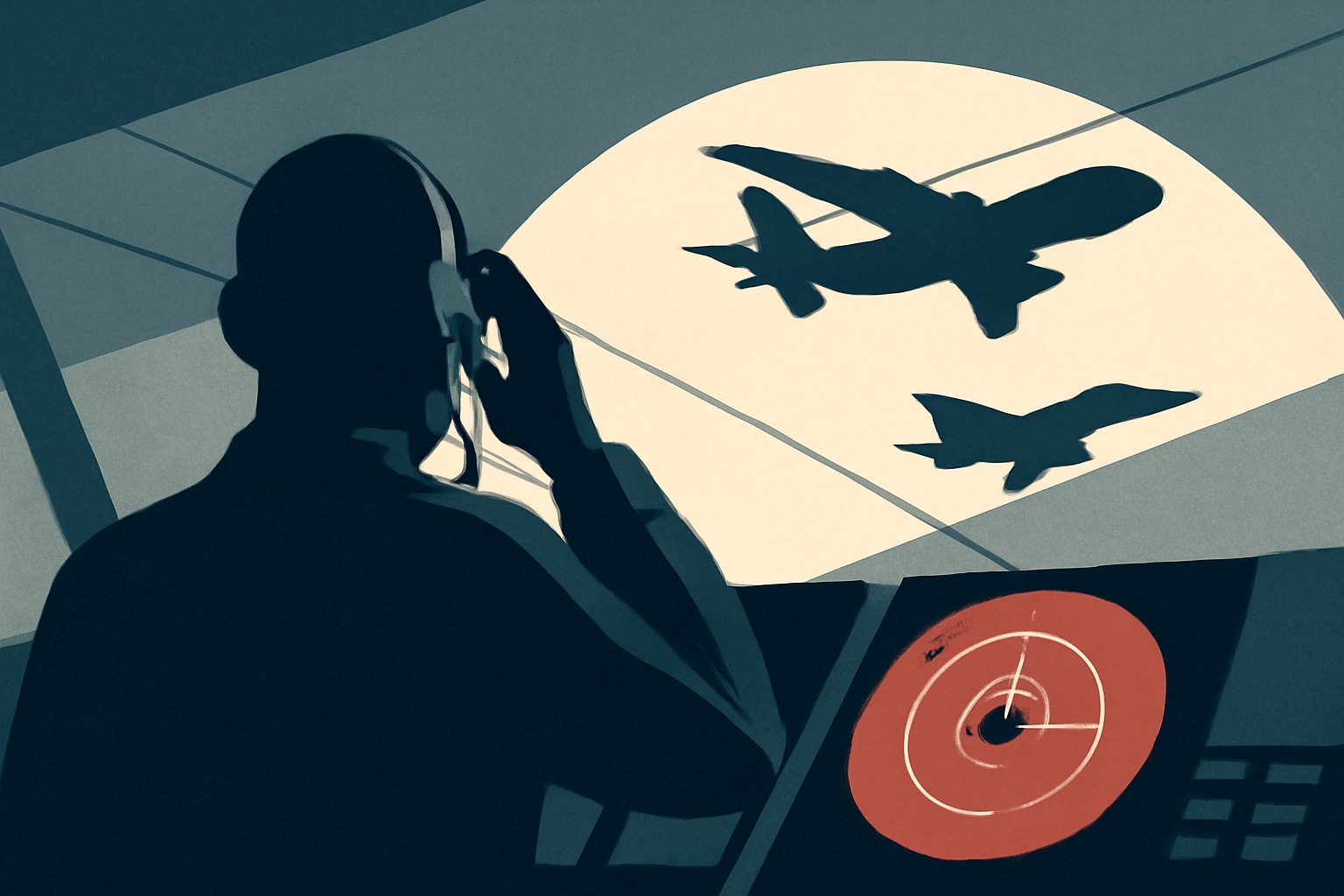 Editorial illustration for: Shortage of Military Air Traffic Controllers Impacts Safety and Mission Readiness