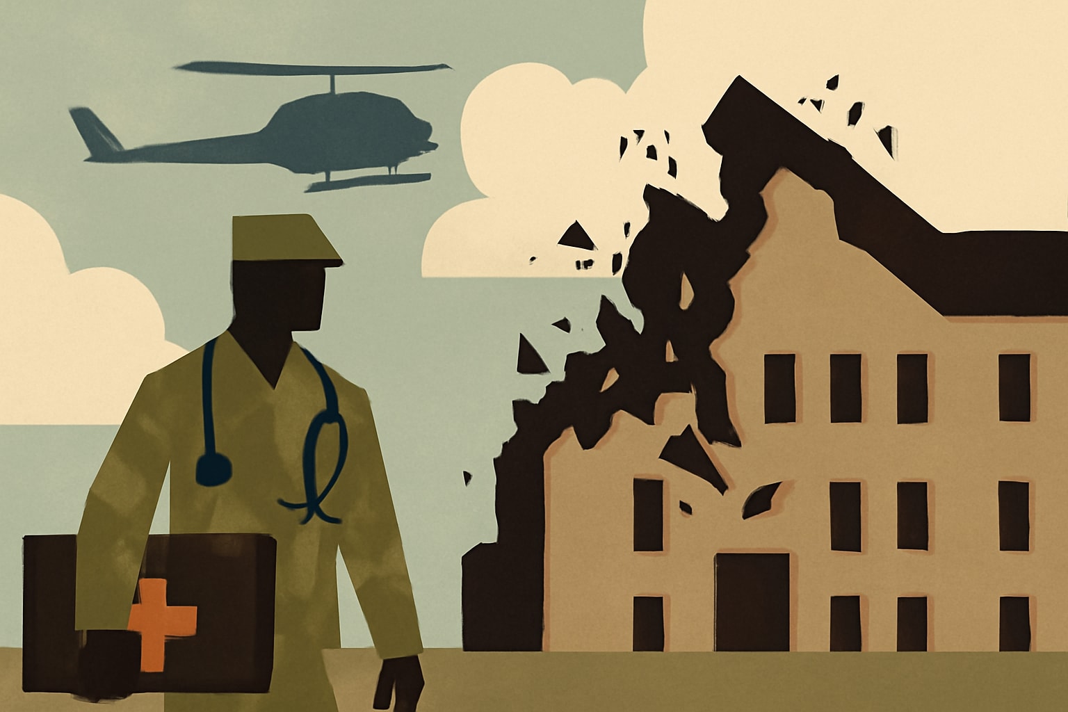 Editorial illustration for: JBSA-Fort Sam Houston Barracks Demolition Forces Relocation of Medical Students
